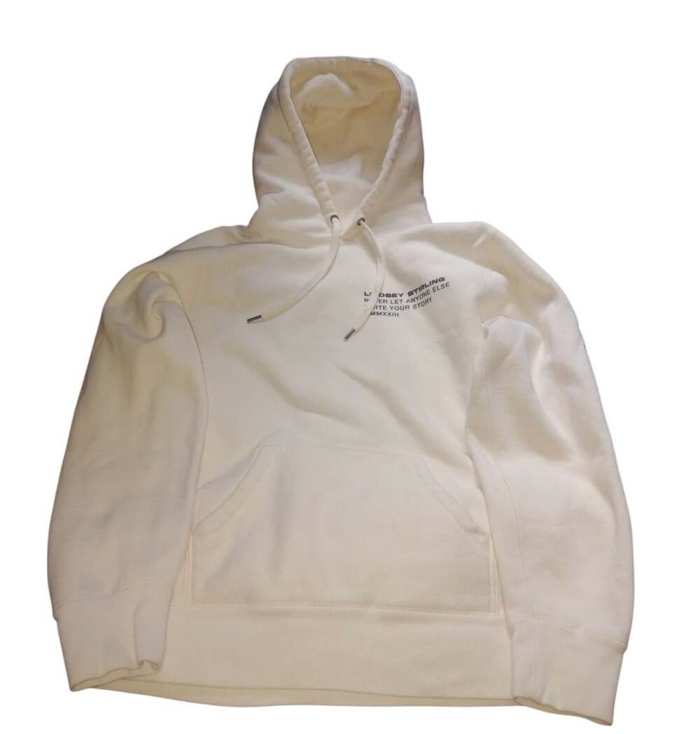 Lindsey Stirling Official Concert Merch 2023 Quote Hoodie - Off-White/Cream